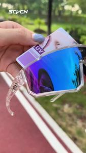 SCVCN UV400 Sports Sunglasses Men Women MTB Cycling Road Bike Glasses Outdoor Driving Mountain Climbing Bicycle Goggles
