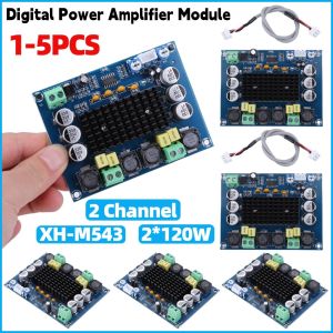 TPA3116D2 Audio Amplifier Board XH-M543 120W+120W 2.0 Channel Digital Stereo Amplifier Module DC 12-26V For Home Speaker DIY Kit