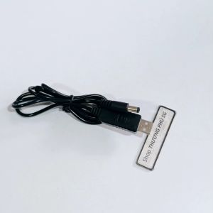 Cáp nguồn USB ra 12V (DC) / Dùng nguồn USB 5V ra 12V đầu cắm 5.5mm X 2.1mm (Cáp dài 1m)