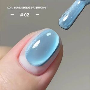 Sơn Móng Tay Gel MN 12ML Màu Vàng Hồng Mắt Mèo Hiệu Ứng Bong Bóng Đại Dương Dành Cho Móng Tay Màu Xanh Mùa Hè Làm Cứng Bằng Đèn UV