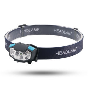BORUiT Mini LED Induction Headlamp 600LM IR Motion Sensor Headlight  USB Rechargeable Waterproof Head Torch for Camping Fishing