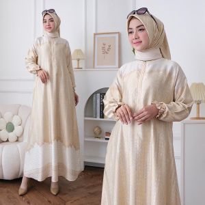set hijab gamis muslimah elegan viral edisi alexa dress
