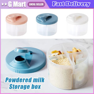 4-Grids Portable Baby Food Storage Box Infant Essential Cereal Holder Milk Powder Organizer Kids Snacks Container