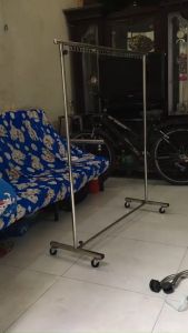 Giàn Sào Phơi Đồ Inox Đôi Chân Vuông Siêu Bền