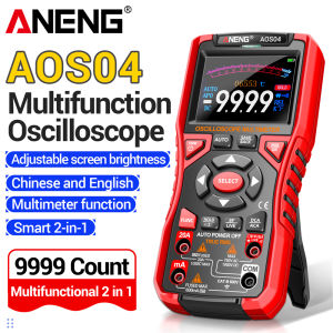 ANENG | Oscilloscope Multimeter ANENG AOS04 3.2 Inch Waveform 10MHz Bandwidth 50MSa/s Sample Rate Multi-function 2-in-1 Detection Tools