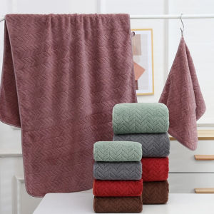 High quality thick coral velvet bath towels soft and absorbent towels sports beach towels for home and hotel use