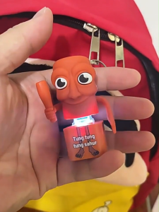 พวงกุญแจ พวงกุญแจมีเสียง ตุงตุง มีไฟ พวงกุญแจ 3D ห้อยกระเป๋า