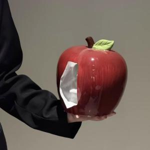 กล่องกระดาษเชือกเซรามิก 100 ชิ้น ตกแต่งบ้านหรูหรา กล่องใส่กระดาษเชือกแบบสร้างสรรค์ อุปกรณ์จัดระเบียบสำหรับบ้าน