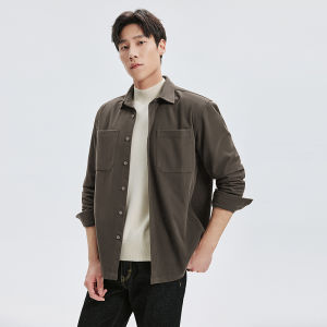 SEPTWOLVES | Corduroy Mens Shirt Jacket Loose Casual
