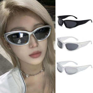 🔥Wrap Around Sunglasses Future Sense of Technology Sports Sunglasses Riding Hip Hop Punk Y2K Sunglasses Women Men LovelylifeFu👍