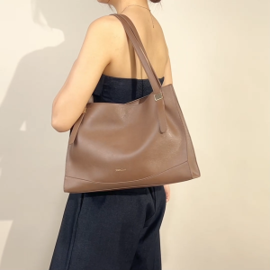 Manluo Fashiona Tote Bag Tas Tangan Wanita Shoulder Bag Handbag tas bahu Komuter untuk bekerja premium rasa besar kapasitas totebag tas wanita