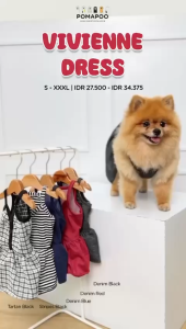 POMAPOO - Baju Kucing dan Baju Anjing Vivienne Dress
