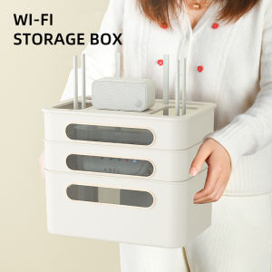 Router Storage Box Household Data Cable Multilayer Storage Box WiFi Blocking Box Artifact Socket Wire Wall Mounted Storage Rack