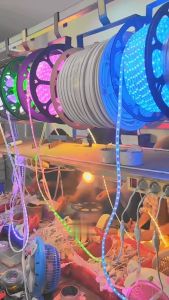 Klik-Beli Paket Lampu LED Strip Selang Indoor Outdoor SMD 2835 IP65 220V Socket / LED Strip Siap Pakai Colok Soket 1-10 Meter