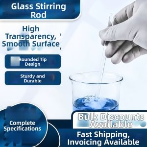 WEVOLA | Transparent Chemistry Lab Glass Stirring Rod