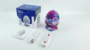 Crack Transparent Dinosaur Egg Starry Sky Light Water Ripple Starry Sky Laser Projection Light Bluetooth Speaker Ambient Light