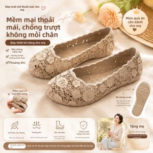 FZT | Dép Nữ Thoáng Khí Chống Trượt Có Dây Xỏ