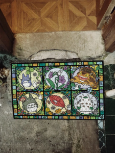 VIOLENCE BEAR | Anime Totoro Design Entrance Doormat Non-slip and Dust-removing