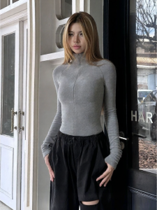 audwyn | Warm Turtleneck Tight Long Sleeve Top
