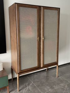 Retro Wicker Weave Glass Door Sticker Privacy Film for Sideboard Bathroom Renovation PVC Decorative Film with UV Coating