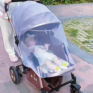 LANNO Baby Stroller Mosquito Net Full Cover Stroller Mosquito Net for Baby Stroller Mosquito Net for Infant Pushchair