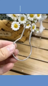 200pcs Stainless Steel Metal Hooks Metal Gourd type hook curtain hook Hangers Hooks