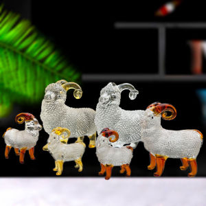 Cute Lacquerware Sheep Home Living Room Desktop Ornaments Tea Table Pet Zodiac Sheep Three Yang Opening Prosperity Decorations