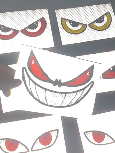 1PCS Sticker Motor Keren Mata Mobil Waterproof Stiker Mata Setan Untuk Motor Mobil Dan Sepeda Listrik