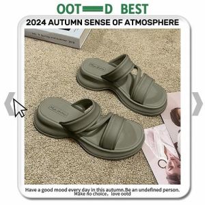 PiShops รีบสั่งก่อนหมด รองเท้าแตะงานน่ารักๆ ดีเทลเสริมส้นเบาๆประมาณ 1.5 นิ้ว สายคาด 2 เส้นดูดีใส่แล้วดูสวย ใช้งานทนๆด้วยวัสดุยาง มี 3 โทนสีสวยๆให้เลือก บอกเลยเข้าทุกสี