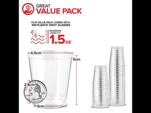 50 ใบ ถ้วยทิ้งแพคละ ถ้วยชิมขนมและการบินใส 50ml