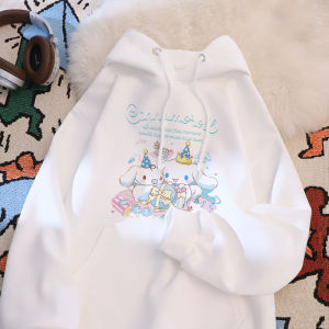 Áo Nỉ Dày Có Mũ Trùm Đầu Áo Khoác Ngoài Mùa Thu Đông Mới Cho Nữ Áo Len Cotton Dài Tay Dày Dặn Bên Trong Bằng Vải Cotton