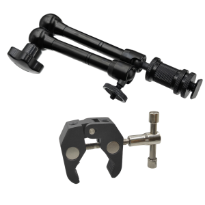 VeFly | 11 Inch Magic Arm Metal Articulating With Super Clamp for Various Action Camera DSLR LCD Monitor LED Lights Cell Phone Accessery