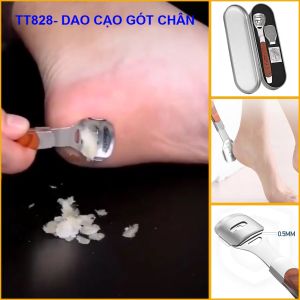 Bộ dụng cụ chà gót chân loại bỏ tế bào chết kèm lưỡi dao cạo thay thế - TT828