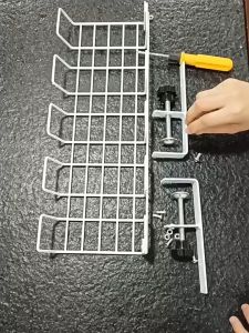 No Drill Steel Under Desk Cable Management Tray Desk Cable Management Rack Socket Storage Rack