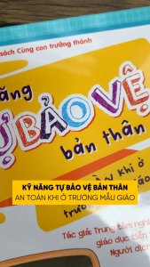Sách Kỹ năng tự bảo vệ bản thân cho trẻ - An toàn khi ở nhà Khi ở trường mẫu giáo Khi ở ngoài- Đinh Tị