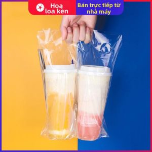 Túi Đựng Cốc Nhựa Túi Đựng Cốc Bột Giấy Túi Vải Không Dệt Tay Nắm Da