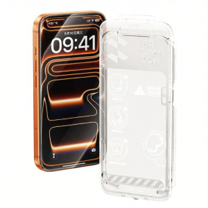 SmartDevil | Miếng Dán Bảo Vệ Màn Hình Gốm Cao Cấp Cho iPhone 15 Pro Max 14 13 12 11 16 17 18 Pro Max Toàn Màn Không Bụi Không Viền Đen Tự Dán Chống Xước Chống Bám Vân Tay