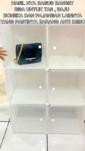 SHENAR GISEL STELLA LEMARI PLASTIK TAS - LEMARI PLASTIK SERBAGUNA - STORAGE CABINET HANDBAG - BAG STORAGE (SHENAR)