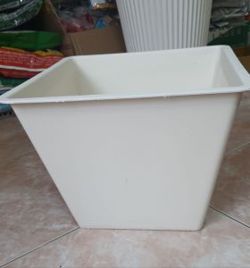 combo 3 chậu nhựa trồng cây vuông 35cm có nút bít lỗ trồng sen nuôi cá được