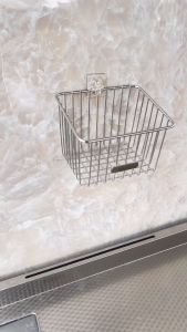 Kệ rổ đựng hành tỏi ớt đa năng inox 304 dán tường Hobby home decor TB4