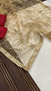 PRE ORDER 15 DAYS -  Saree-pure soft mono net