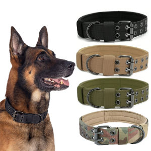 Tactical Dog Collar 1pc Durable Nylon Military Collars Outdoor For Medium Large Dogs Training Walking Working Pet Products
