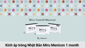 Miru 1 Month Menicon Kính Áp Tròng 1 Tháng Nhật Bản