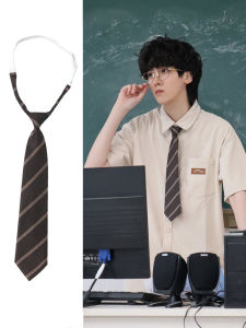 Brown Retro DK Tie Youth Boys Shirt Uniform Japanese Style Bean Bag Hand-Free Hit Casual JK Womens Accessories
