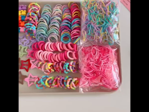 875pcs Girls Hair Accessories Set Colorful Hair Ties Ponytail Holders for Women Girls