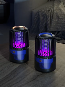 【spot goods】4in1 Efficient Trapping Mosquito Killer Rechargeable UV Lamp Repellent Eliminator Portable Mosquito Killer Lamp LED Mosquitoes Repellent Portable Electric USB Powered Insect Pest Catcher Killer Indoor Mosquito Trap 捕蚊器 滅蚊燈 灭蚊灯