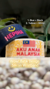 BATIK Wristband Malaysia Merdeka 68 Anniversary 2025 Special Edition