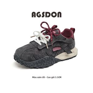 Agsdon | Giày Thể Thao Tăng Chiều Cao Thông Gió Đa Năng Cho Phụ Nữ Algan