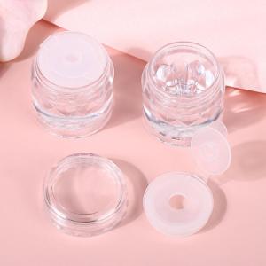 HNKMP 2 5 pcs rỗng sifter lọ với lưới lỏng bột container rõ ràng cap DIY mỹ phẩm Refillable chai