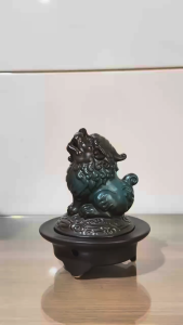 Tempat Bakar Dupa Incense Burner Motif Pixiu Bahan Keramik